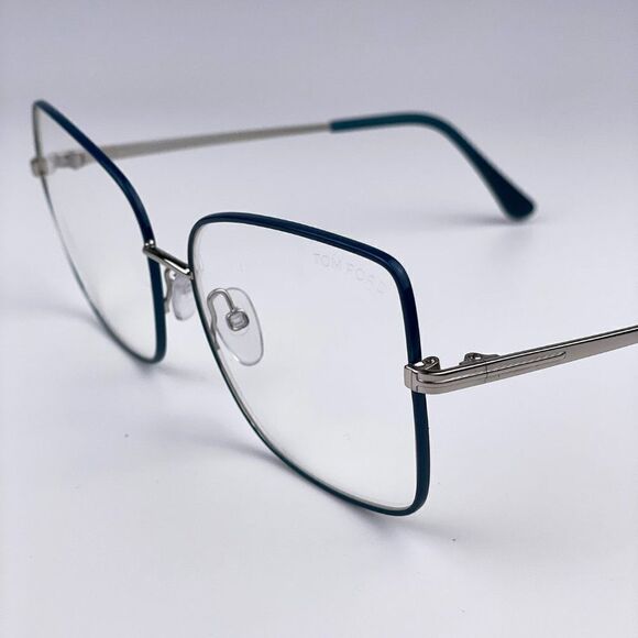SALE! NEW TOM FORD FT5613-B 098 Butterfly Blue Block Metal Women Eyeglasses main image 6